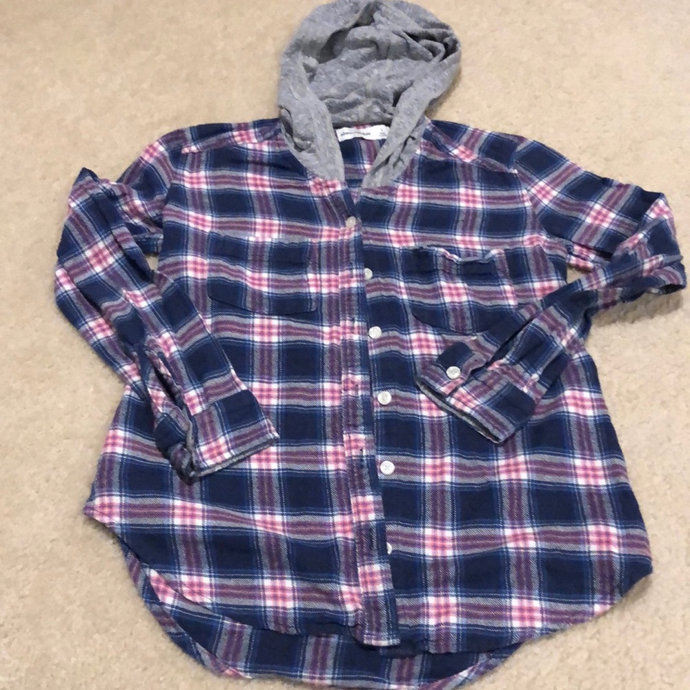 Abercrombie hoodie flannel